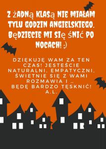 Orange and Black Haunted House Bats Halloween Party Flyer (1)